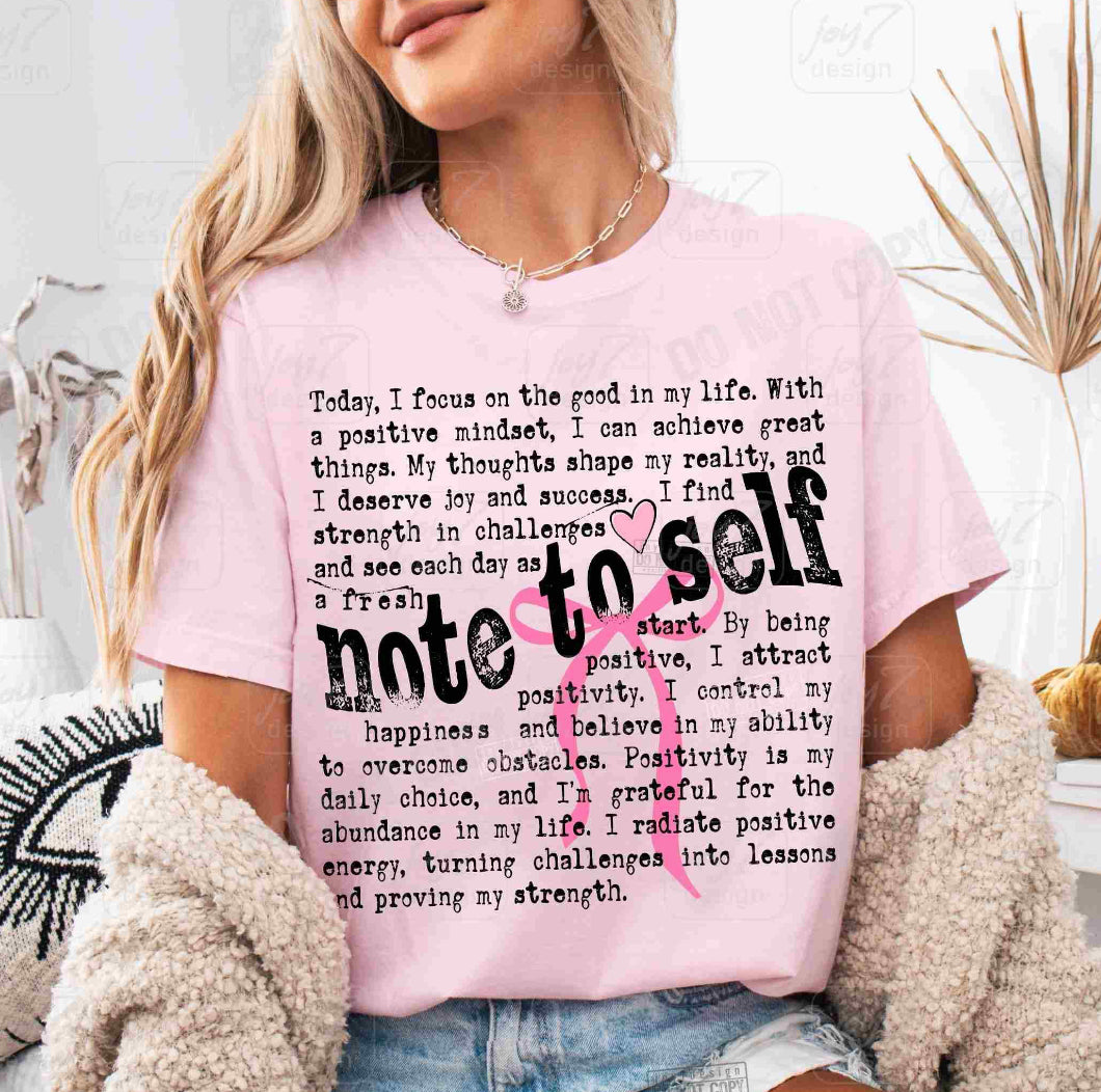 Note to self
