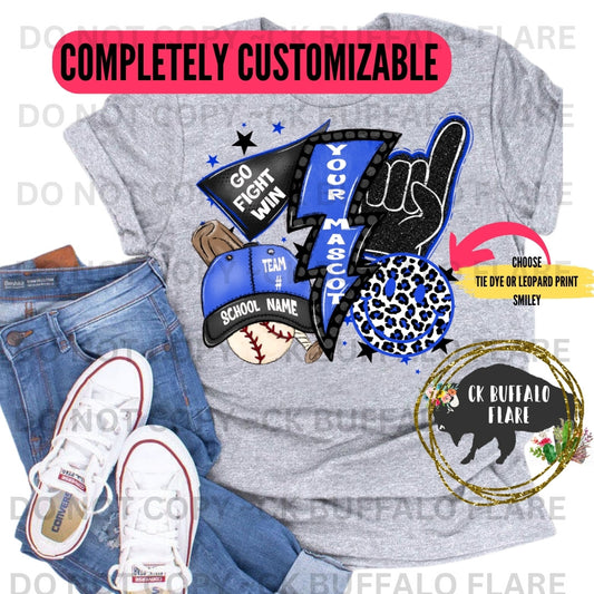 Royal Blue & Black Medley
