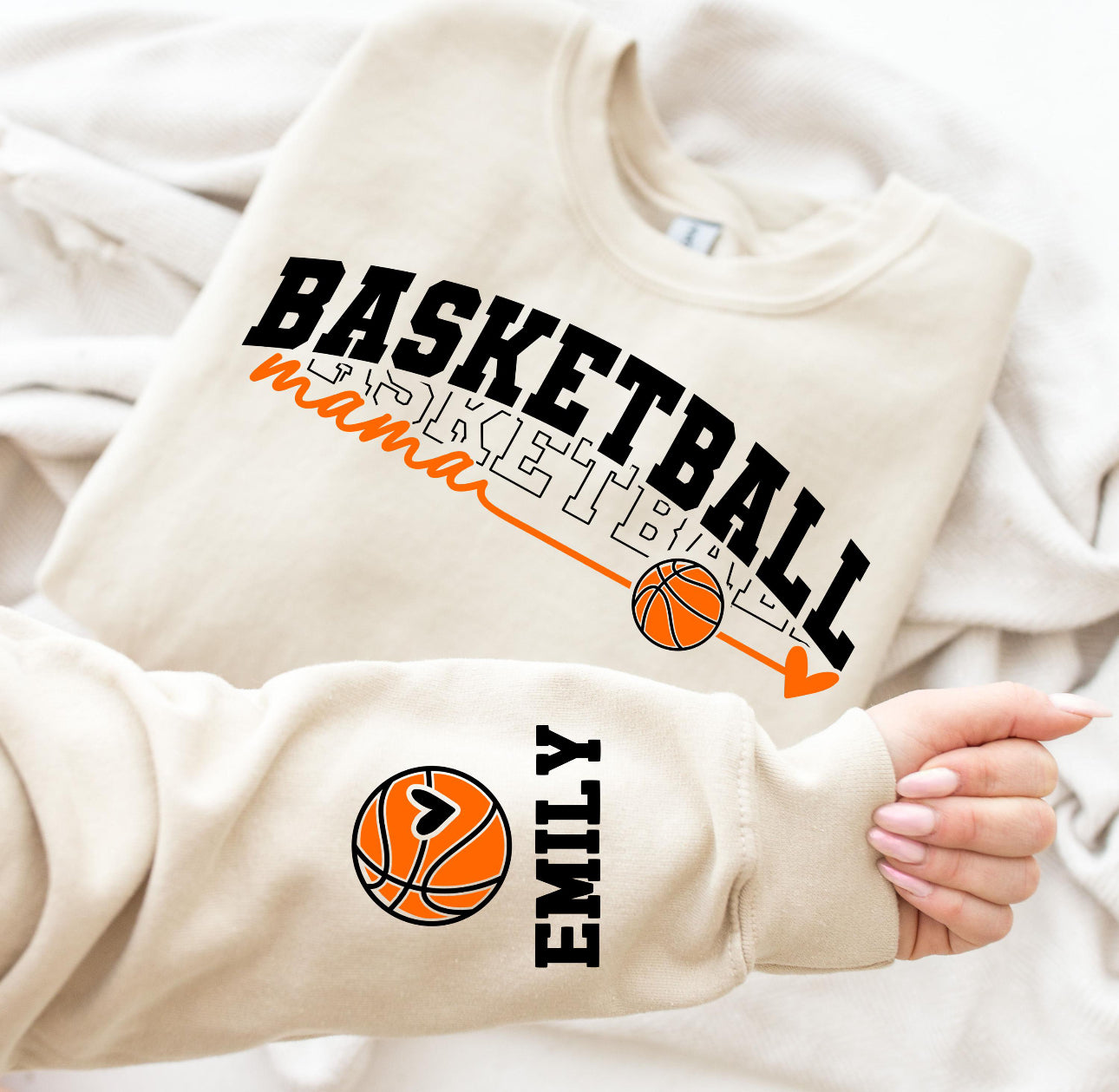 Basketball Mama Personalized sleeve