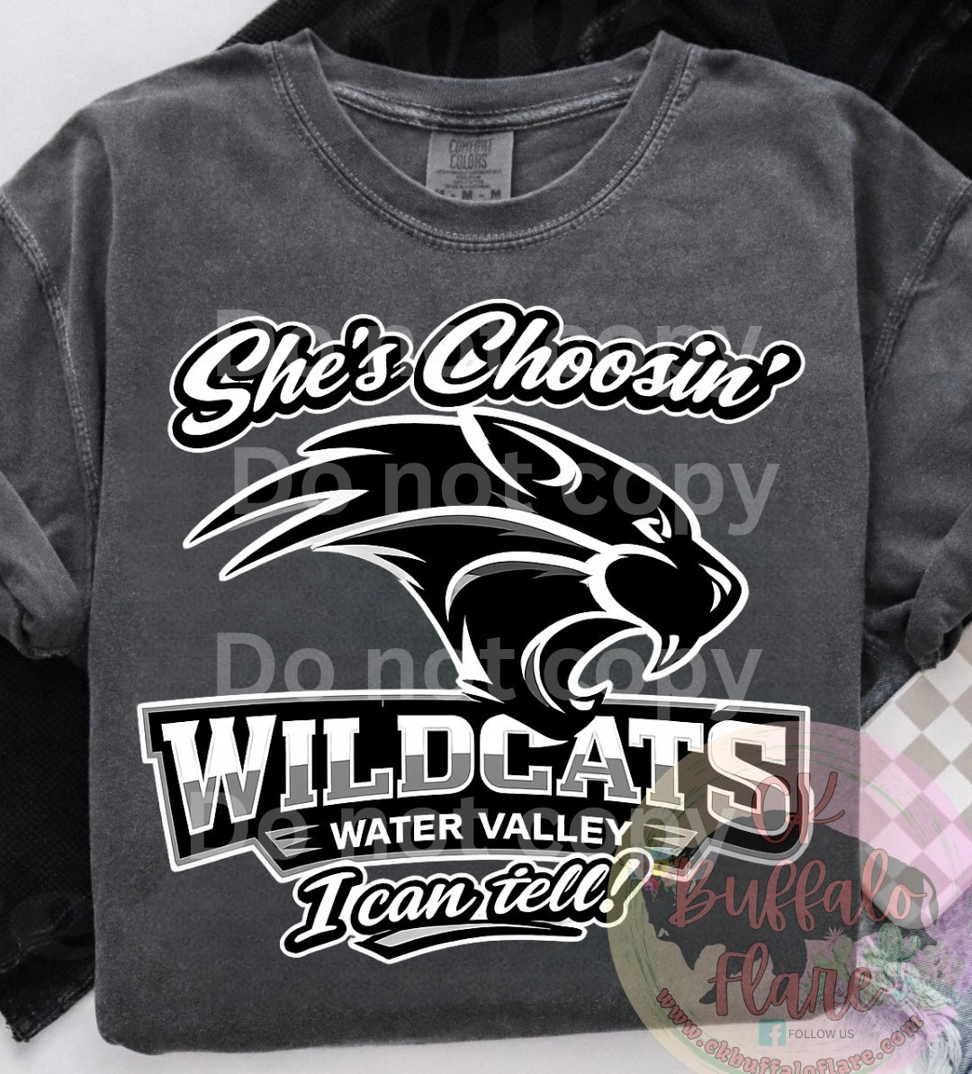 She’s Choosin’ WILDCATS WATER VALLEY I can tell!