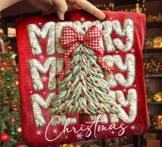 Merry Christmas (faux yarn