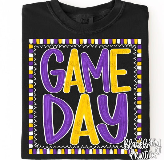 Game Day purple Gold