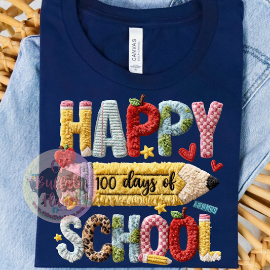 100 days - faux yarn- YOUTH & ADULT