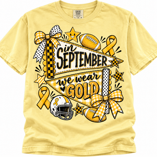 September we wear gold