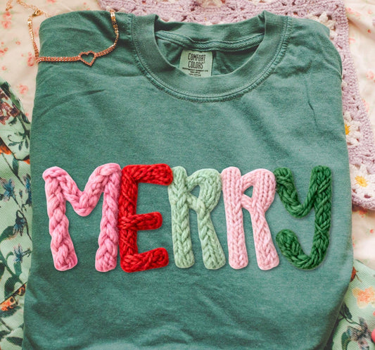Merry (Pink and Faux yarn)
