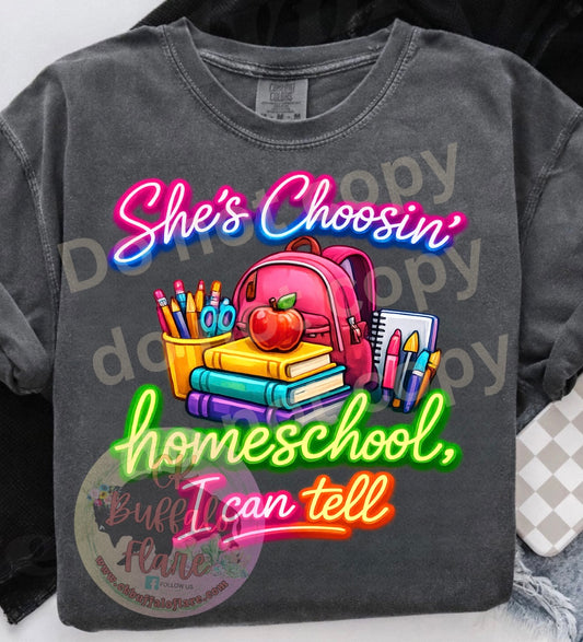 She’s Choosin’ HOME SCHOOL