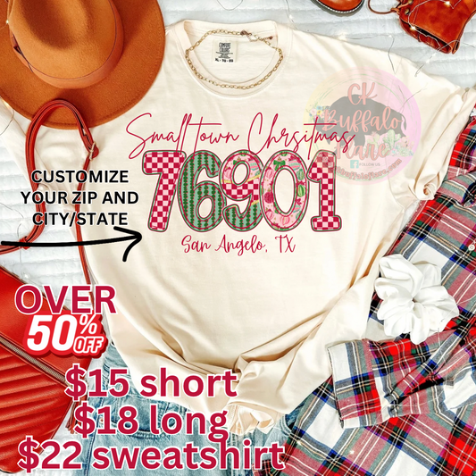 Zip Code Small Town Christmas