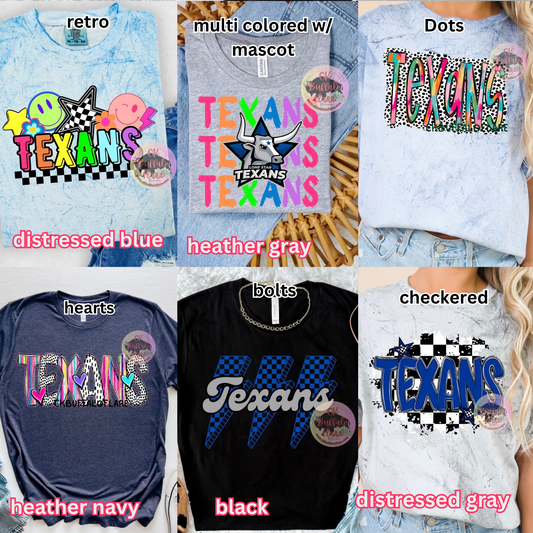 Lone Star Texans (multiple designs)