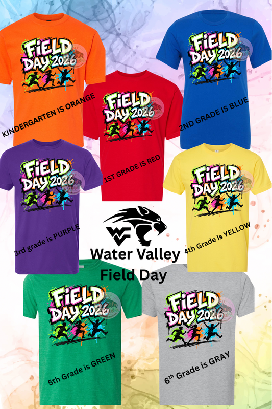 Water Valley Field Day (choose color for grade level)