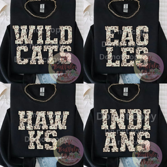 CAMO MASCOT (CUSTOMIZE)