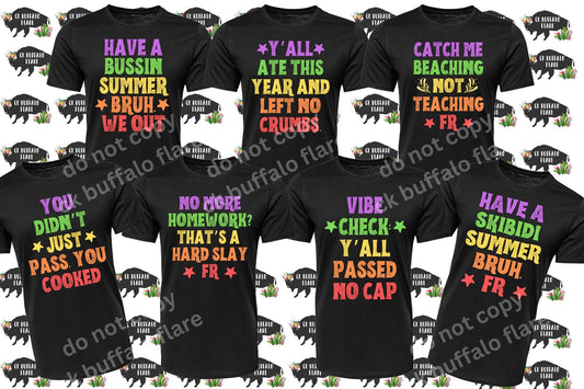 Group Tees, end of the year