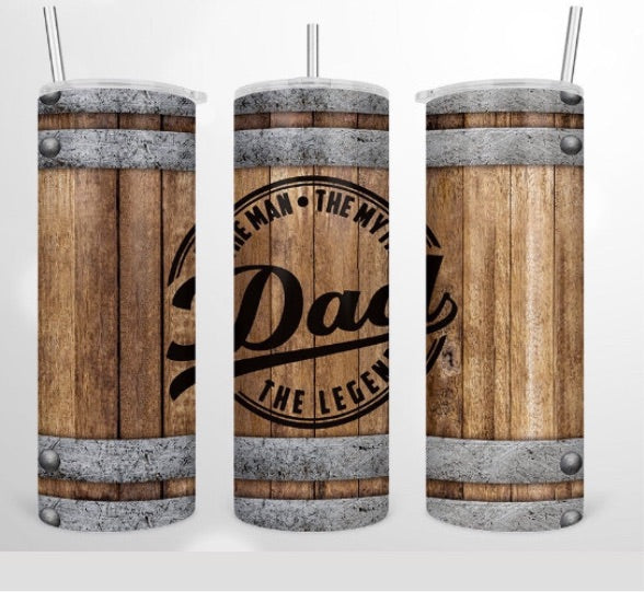 Dad whiskey barrell